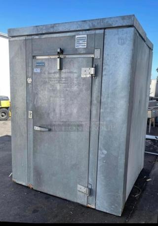 Complete Commercial Walk-in Freezer 6 feet x 6 feet  With Fan and Compressor 220 Volt Tested and Working! Disassembled and Ready To Move