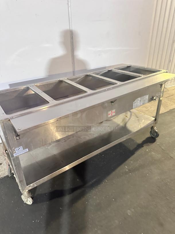 Duke 5 Bays Commercial Gas Steam Table Tested and Working! - Image 1 of 7