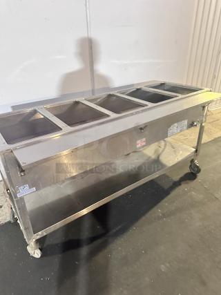 Duke 5 Bays Commercial Gas Steam Table Tested and Working!