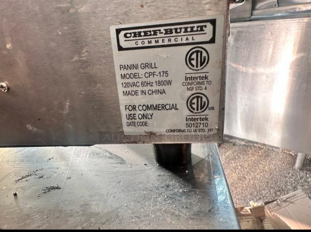 Commercial Panini Machine 115 Volt Tested and Working! - Image 5 of 7