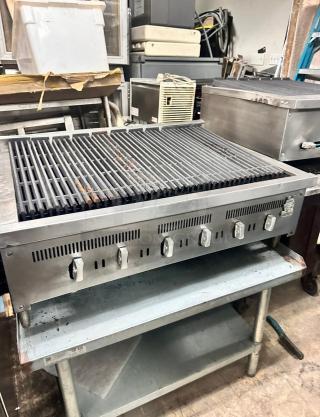 Wolf Commercial 36" Gas Char Broiler Tested and Working!