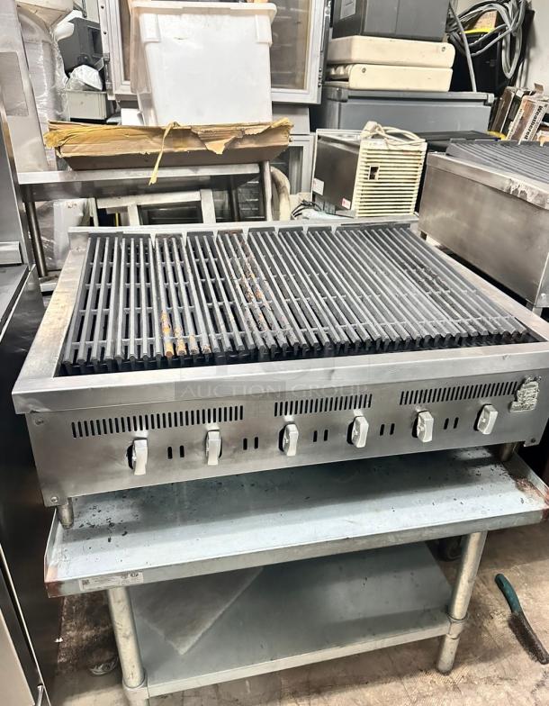 Wolf Commercial 36" Gas Char Broiler Tested and Working! - Image 2 of 5