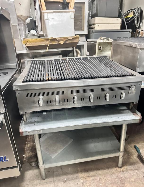 Wolf Commercial 36" Gas Char Broiler Tested and Working! - Image 4 of 5
