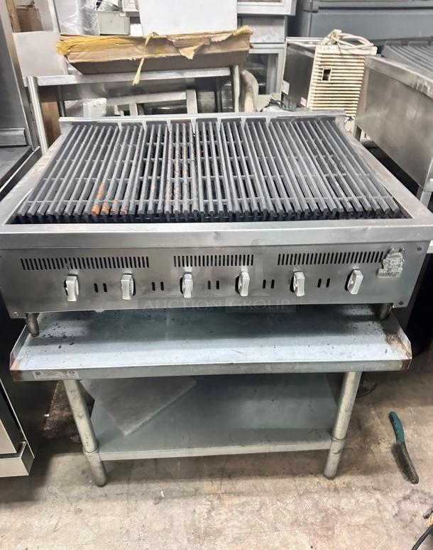 Wolf Commercial 36" Gas Char Broiler Tested and Working! - Image 5 of 5