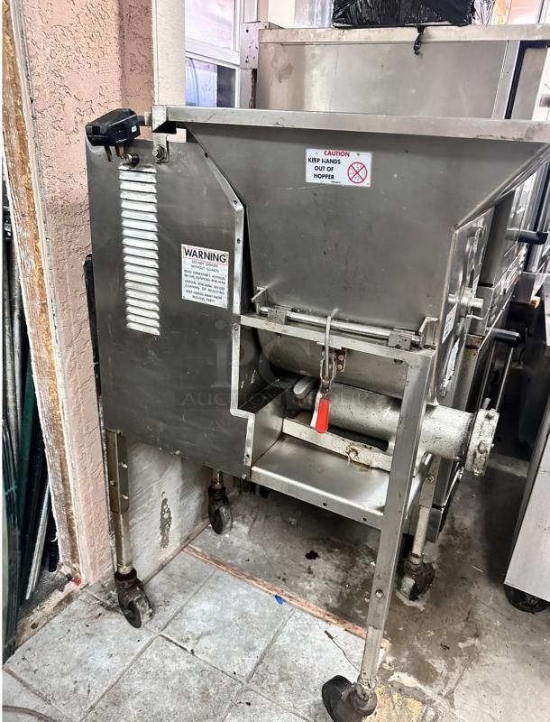 Commercial Heavy Duty Meat Grinder 220 Volt 3 Phase Tested and Working! - Image 1 of 11