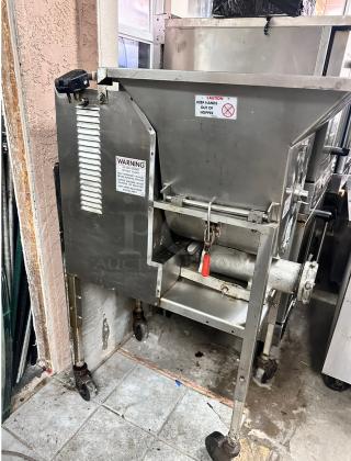 Commercial Heavy Duty Meat Grinder 220 Volt 3 Phase Tested and Working!