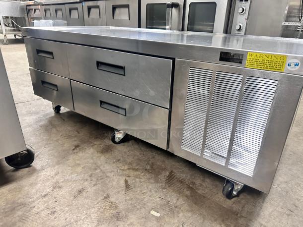 Delfield F2962CP 62" Four Drawer Refrigerated Chef Base 115 Volt Tested and Working! - Image 5 of 10
