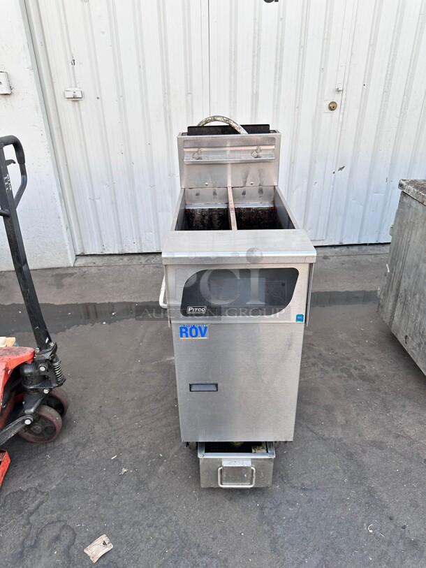Late Model Pitco Gas Fryer With Filtration System Tested and Working! - Image 3 of 8