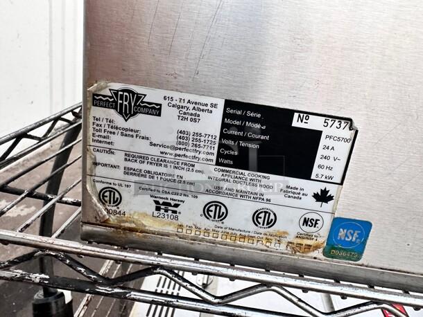 Perfect Fry Commercial Ventless Countertop Deep Fryer - 208V  1 Phase Tested and Working! - Image 10 of 10