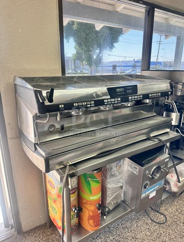 Excellent Condition Nuova Simonelli 4 Group Commercial Expresso Machine 220 Volt 1 Phase Tested and Working! - Image 2 of 9