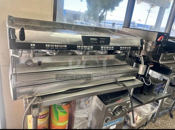 Excellent Condition Nuova Simonelli 4 Group Commercial Expresso Machine 220 Volt 1 Phase Tested and Working! - Image 4 of 9