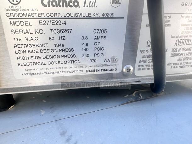 New! Crathco Two Flavor Cold Beverage Dispenser 115v  Base Only Working! - Image 8 of 8