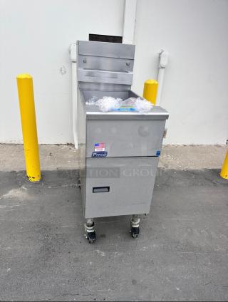 Excellent Condition Pitco VF35 Commercial Gas Fryer Tested and Working!