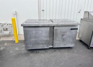 Continental 60" Refrigerated Sandwich Table 115v Tested and Working!