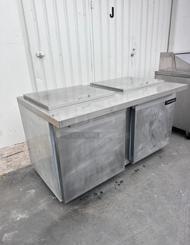 Continental 60" Refrigerated Sandwich Table 115v Tested and Working! - Image 7 of 8