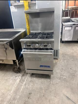 Excellent Condition Imperial 24" Gas 4 Burner With Oven Tested and Working!