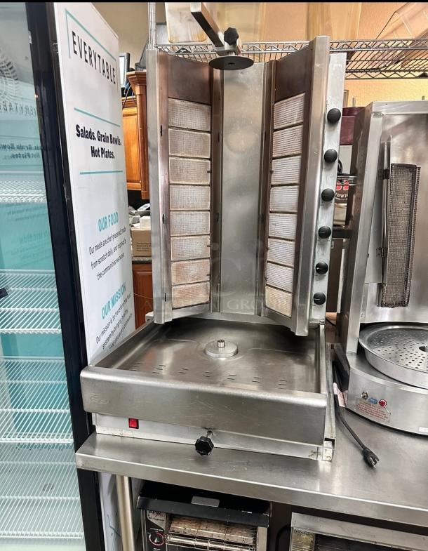 Commercial Gas Shawarma Machine Tested and Working! - Image 2 of 5