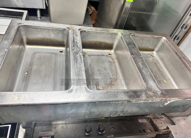 Commercial Electric Drop In 3 Bays Steam Table 220v Tested and Working! - Image 4 of 6