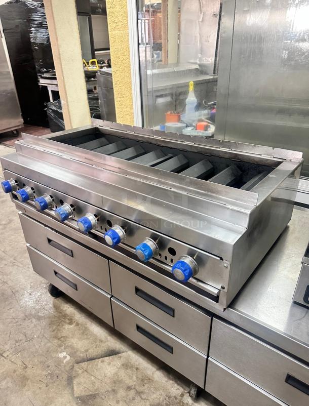 Fully Refurbished Commercial 48" Gas Kabob Grill Tested and Working! - Image 5 of 10