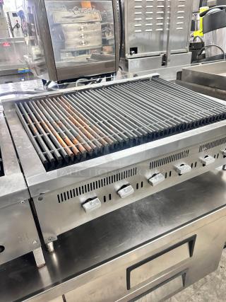 Wolf Commercial 36" Gas Char Broiler Tested and Working!