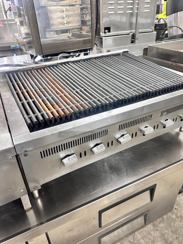 Wolf Commercial 36" Gas Char Broiler Tested and Working! - Image 2 of 8