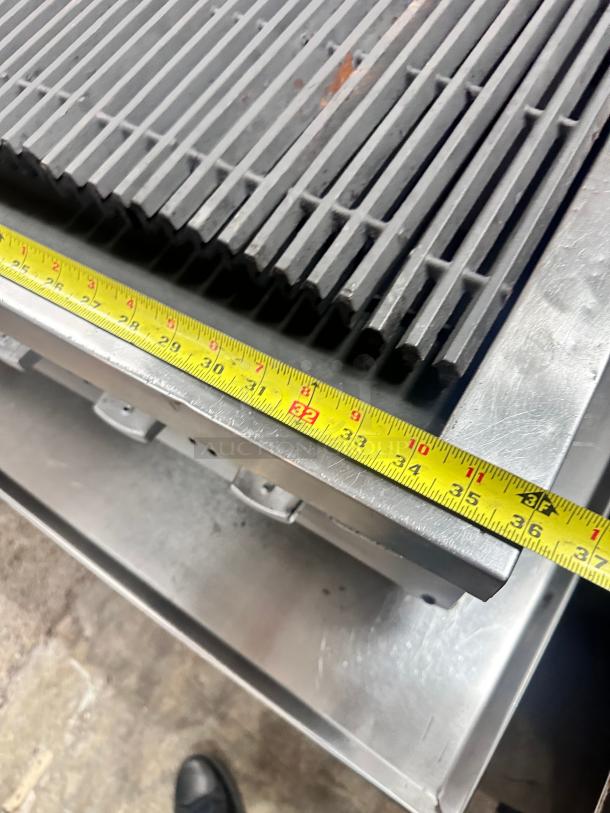 Wolf Commercial 36" Gas Char Broiler Tested and Working! - Image 7 of 8