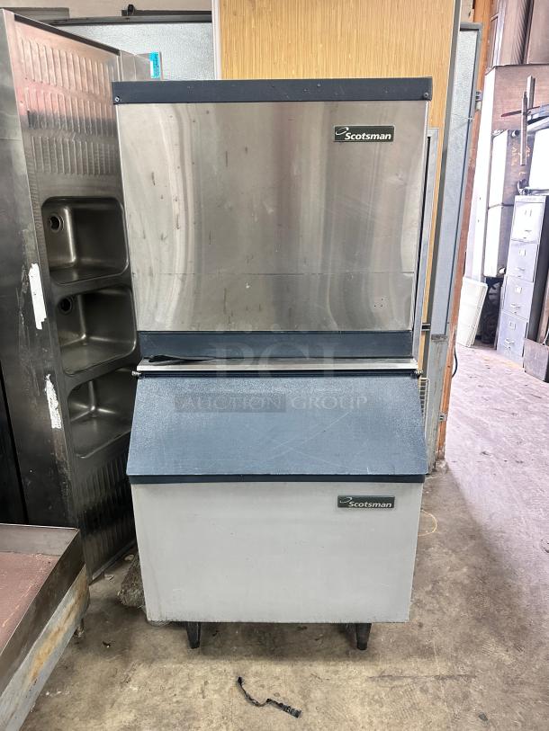 Scotsman 500 lb Commercial Ice Maker 115v Tested and Working! - Image 1 of 9