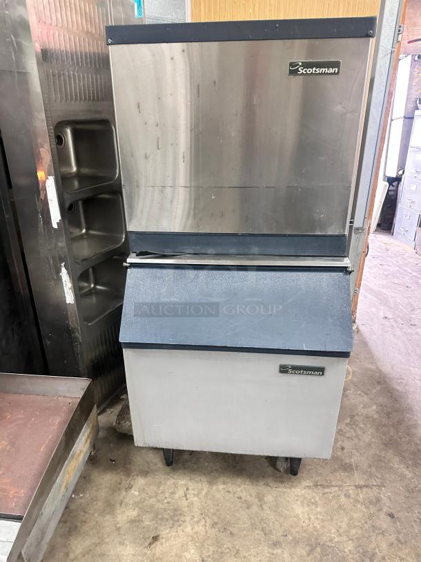 Scotsman 500 lb Commercial Ice Maker 115v Tested and Working! - Image 7 of 9