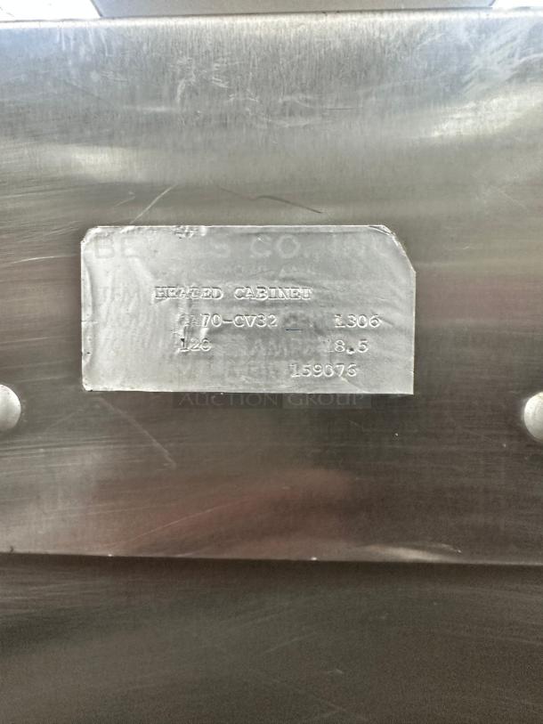 Clean  BEVLES CONVECTION HEATED CABINET 115v Tested and Working! - Image 8 of 9