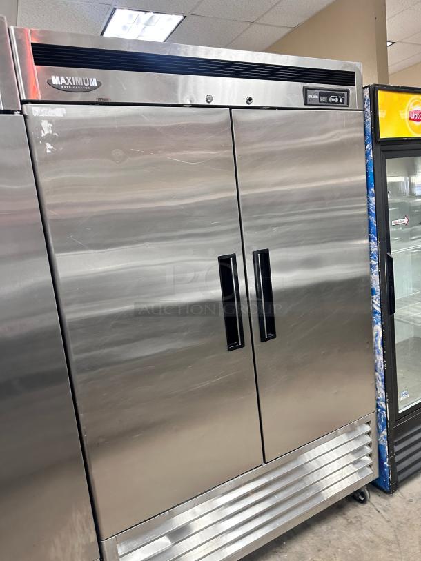 Excellent Condition Turbo Air  54" Two Section Reach In Refrigerator,115v Tested and Working! - Image 8 of 8
