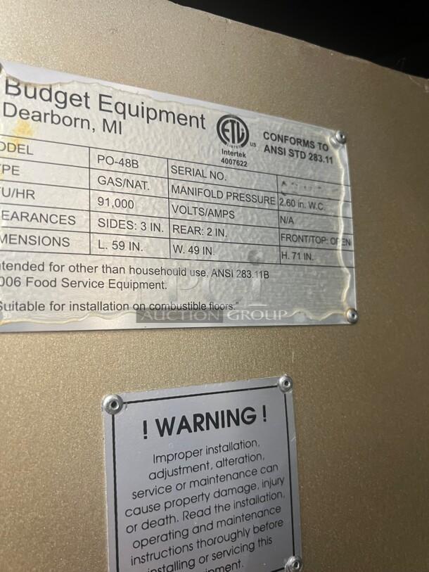 Late Model Bimatic Model PO-48B Commercial Bread/Pizza Gas Deck Oven NSF Tested and Working! - Image 8 of 8