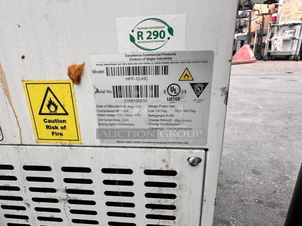 Commercial 80" Ice Cream Freezer 115v Tested and Working! - Image 8 of 10
