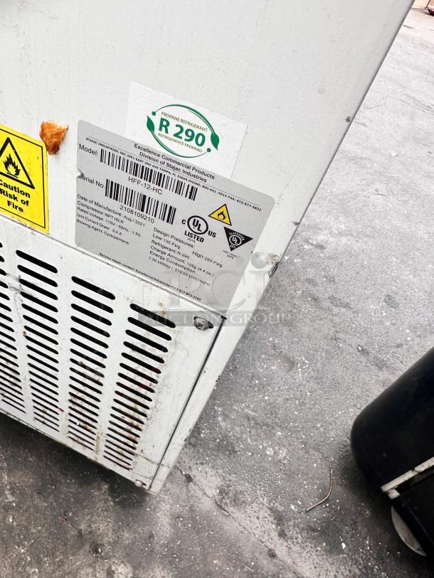 Commercial 80" Ice Cream Freezer 115v Tested and Working! - Image 9 of 10