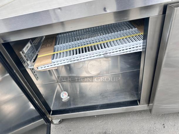 Commercial 60" Two Door Under Counter Freezer 115v Tested and Working! - Image 10 of 10