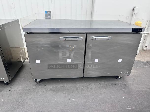 Commercial 60" Two Door Under Counter Freezer 115v Tested and Working! - Image 4 of 11