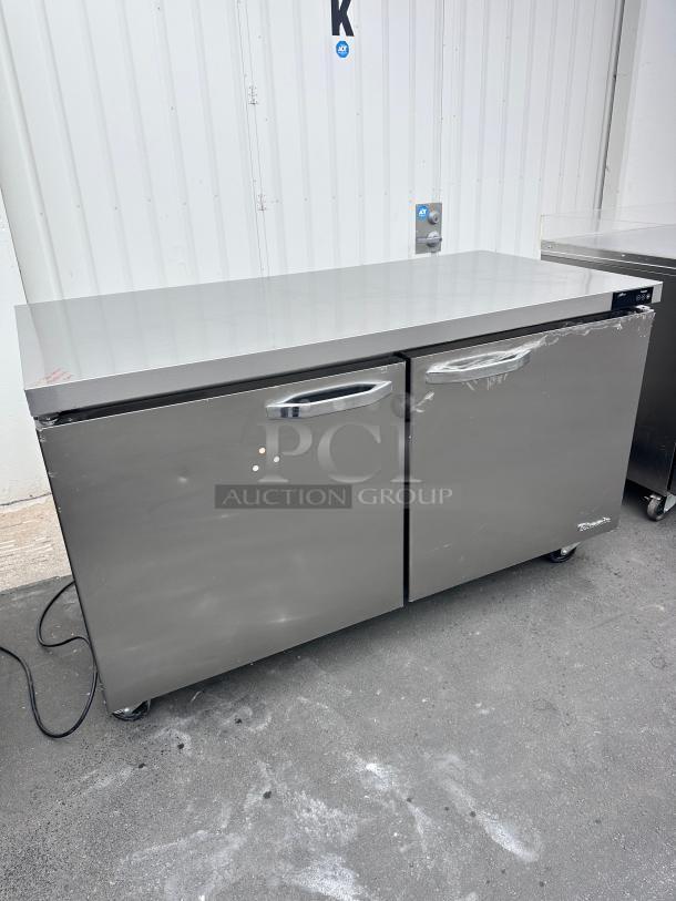 Commercial 60" Two Door Under Counter Freezer 115v Tested and Working! - Image 5 of 11
