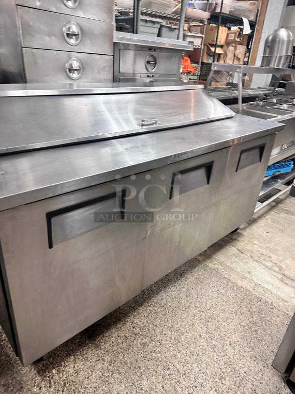 True 72" Commercial Sandwich Table 115v Tested and Working! - Image 3 of 7