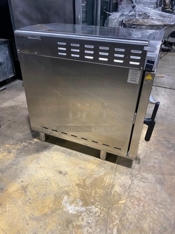 LATE MODEL! 2022! Alto-Shaam Vector H Series Commercial Stainless Steel Electric Powered Countertop Multi-Cook Oven! With 3 Individually Controlled Cooking Chamber Zones! With Ventless Structured Air Technology! On Legs! 208-240V 1 Phase! Model: VMC-H3H SN: 3153985-1! Working When Removed! - Image 2 of 8