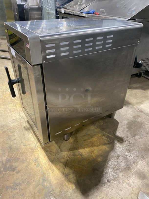 LATE MODEL! 2022! Alto-Shaam Vector H Series Commercial Stainless Steel Electric Powered Countertop Multi-Cook Oven! With 3 Individually Controlled Cooking Chamber Zones! With Ventless Structured Air Technology! On Legs! 208-240V 1 Phase! Model: VMC-H3H SN: 3153985-1! Working When Removed! - Image 3 of 8