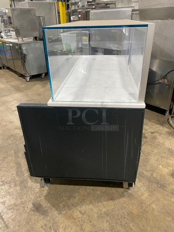 NICE! Structural Concepts Starbucks Style Refrigerated Open Grab-N-Go Display Case! With Top Glass Enclosed Merchandiser Showcase! On Legs! 220V 1 Phase! Model: SBZ6652DR SN: 1875277 HX369249! Working When Removed! - Image 3 of 8