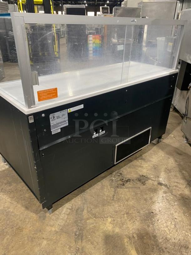 NICE! Structural Concepts Starbucks Style Refrigerated Open Grab-N-Go Display Case! With Top Glass Enclosed Merchandiser Showcase! On Legs! 220V 1 Phase! Model: SBZ6652DR SN: 1875277 HX369249! Working When Removed! - Image 4 of 8