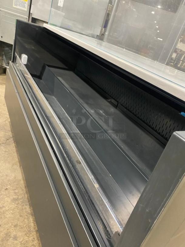 NICE! Structural Concepts Starbucks Style Refrigerated Open Grab-N-Go Display Case! With Top Glass Enclosed Merchandiser Showcase! On Legs! 220V 1 Phase! Model: SBZ6652DR SN: 1875277 HX369249! Working When Removed! - Image 7 of 8