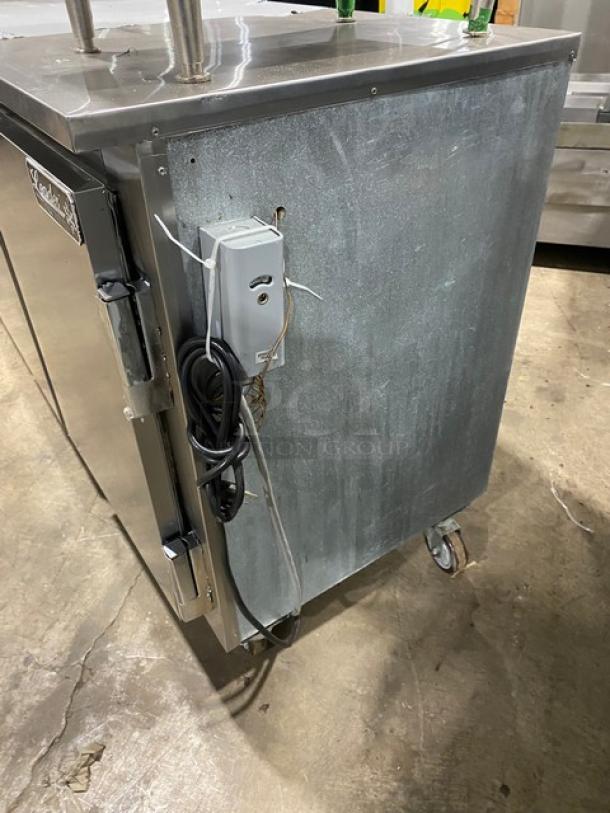 Leader Commercial Stainless Steel Refrigerated 3 Door Low Boy/Worktop Cooler! With Wire Shelves! On Casters! 115V 1 Phase! Model: LB72 R SN: PS043062! - Image 2 of 8