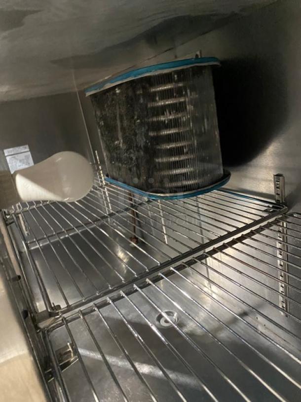 Leader Commercial Stainless Steel Refrigerated 3 Door Low Boy/Worktop Cooler! With Wire Shelves! On Casters! 115V 1 Phase! Model: LB72 R SN: PS043062! - Image 6 of 8