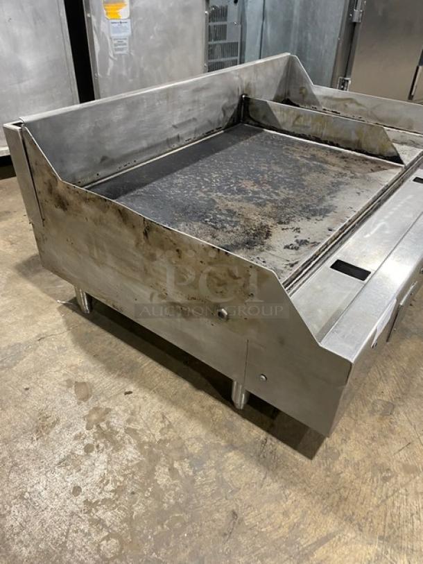 WoodStone Commercial Stainless Steel Natural Gas Powered Countertop Plancha Griddle! On Legs! 120V 1 Phase! Model: WS-PL-4836-4-CT SN: GP1B16OCT1807222! - Image 2 of 10
