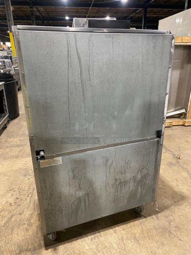 Imperial Commercial Stainless Steel Natural Gas Powered 6 Burner Range! With Full Size Oven Underneath! With Back Splash & Overhead Salamander Shelf! With Wire Oven Racks! On Casters! - Image 3 of 9
