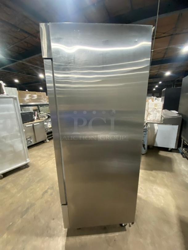 Wow! Sir Lawrence Commercial Stainless Steel Single Solid Door Reach In Freezer! With Poly Coated Wire Rack! Model: SLFRZ-1D SN: 6094171221060149! 115V! On Casters! Working When Removed! - Image 2 of 9