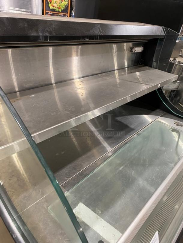 Turbo Air Commercial Black Low Profile Refrigerated Open Grab-N-Go Display Case/Merchandiser! With Stainless Steel Interior! Model: TOM-50LB SN: TML50197018! 120V 1 Phase! Working When Removed! - Image 5 of 7