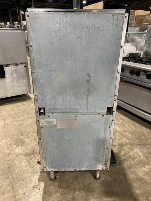 Imperial Commercial Stainless Steel Natural Gas Powered 4 Burner Range! With Full Size Oven Underneath! With Back Splash & Overhead Salamander Shelf! With Wire Oven Rack! On Legs! - Image 3 of 9