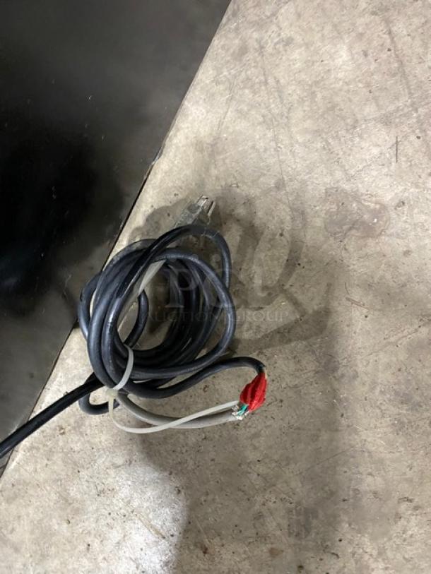 Habco Commercial Black Single Glass Door Reach In Refrigerator Merchandiser! With Poly Coated Wire Racks! Model: ESM28 SN: 28025370! 115V 1 Phase! - Image 7 of 7